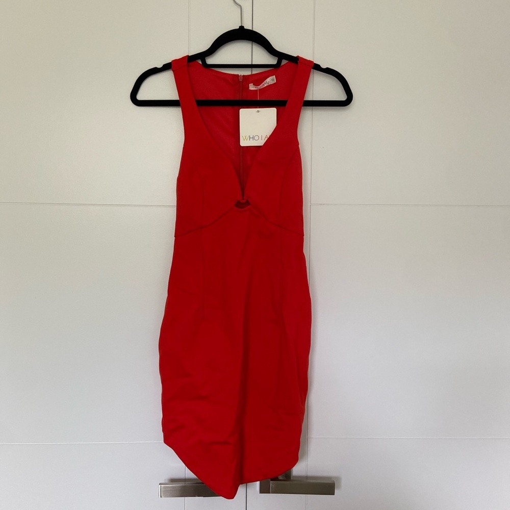 NWT peppermayo red mini dress US 6